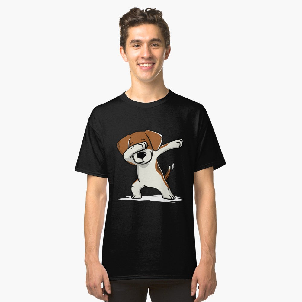 Dabbing Beagle drôle T-shirt classique